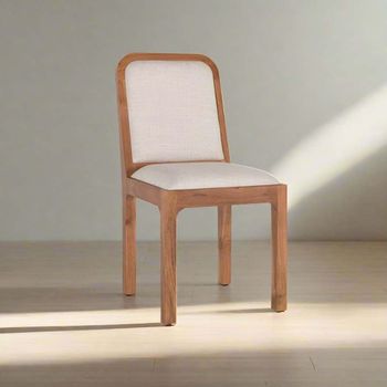 2 x Monza Natural Acacia Wood Dining Chair