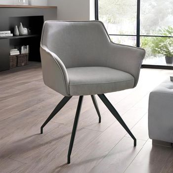 2 x Noah Ivory Faux Leather Dining Chair