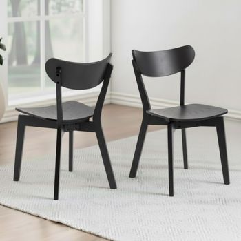 2 x Roxby Black Dining Chair