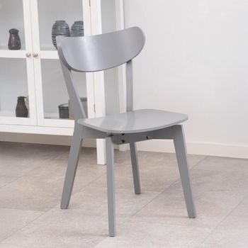 2 x Roxby Grey Dining Chair