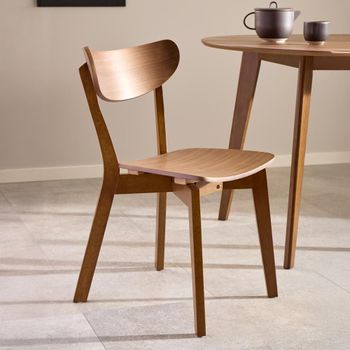 2 x Roxby Walnut Dining Chair