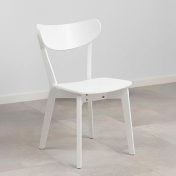 2 x Roxby White Dining Chair