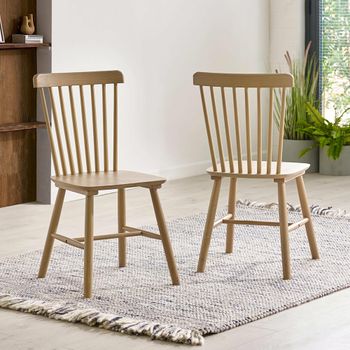 2 x Sakura Oak Dining Chair