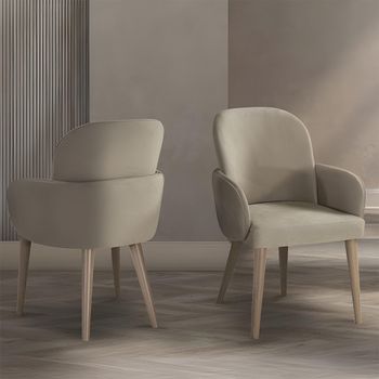 Abbie Dining Fabric Armchair - Colours Available