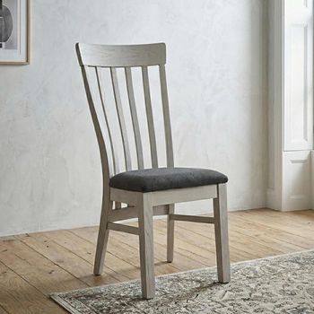 Clearance - 2 x Kilmore Grey Painted Dining Chairs