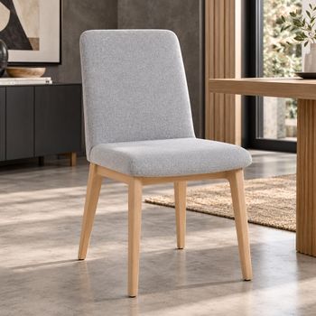 Clearance - 2 x Marlow Light Grey Dining Chairs - A269