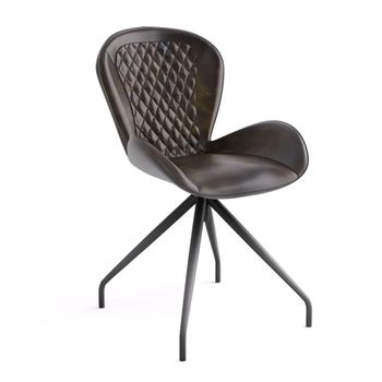 Clearance - Aleah Green Leather Dining Chair Bottle
