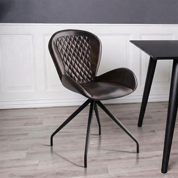 Clearance - Aleah Green Leather Dining Chair Bottle