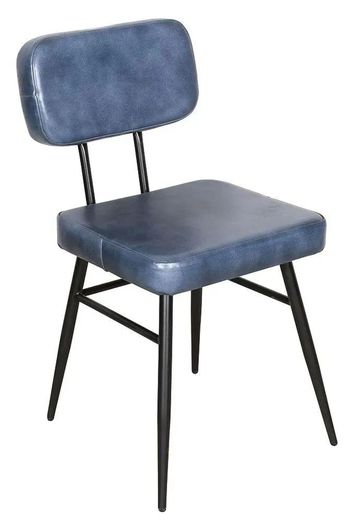 Clearance - Louise Blue Leather Dining Chair