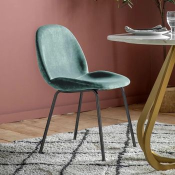 Clearance - 2 x Flanagan Mint Velvet Dining Chairs