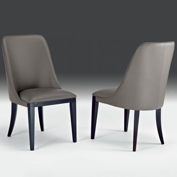 Flavia Nabuk Leather Dining Chair - Colours Available