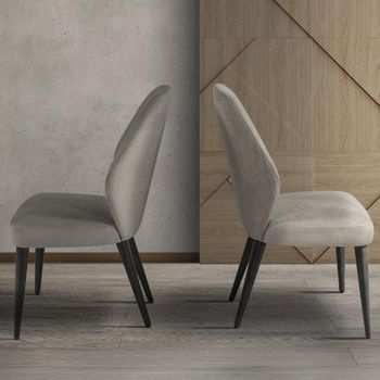 Tessa Nabuk Fabric Dining Chair - Colours Available