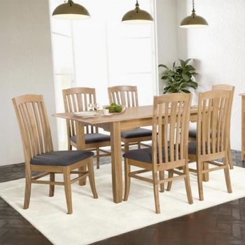 Kilkenny Oak 6 Seater 160cm Dining Set