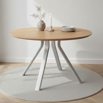 Bristol Oak 4 Seater 120cm Round Dining Table