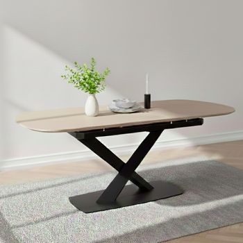 Morella Ceramic 6-8 Seater 160cm-240cm Extending Dining Table