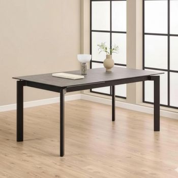 Palermo Black Ceramic 6-10 Seater 180cm-240cm Extending Dining Table