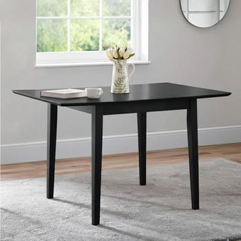 Rufford Black 2-4 Seater 80cm-120cm Extending Dining Table