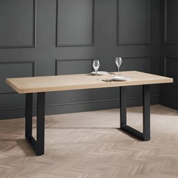 Berwick Oak Effect 6 Seater 180cm Dining Table