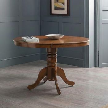 Canterbury Mahogany Round 2-4 Seater 90cm-120cm Extending Dining Table