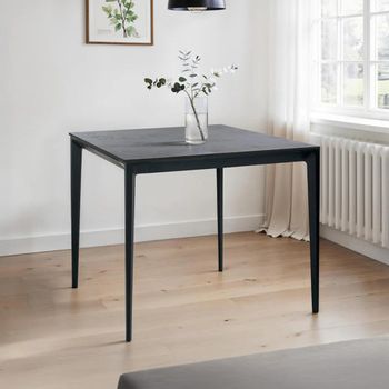 Miami Grey Ceramic 2 Seater 80cm Square Dining Table