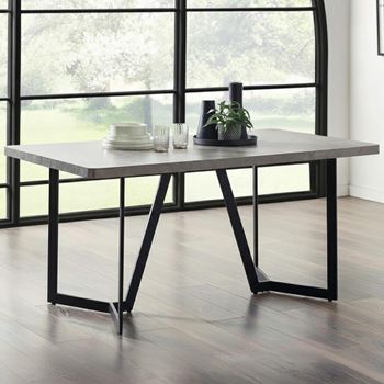 Miller Concrete Effect 6 Seater 160cm Dining Table
