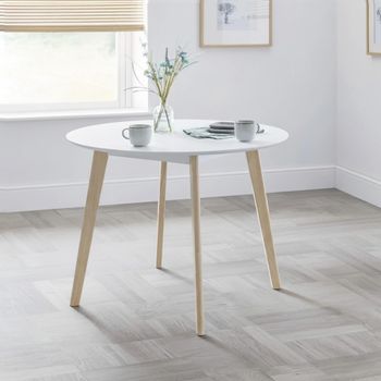 Casa White 4 Seater 100cm Round Dining Table