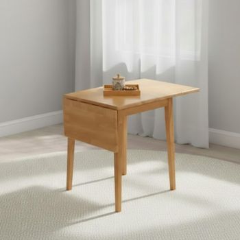 Hanover Light Oak 2-4 Seater 65cm-120cm Drop Leaf Dining Table