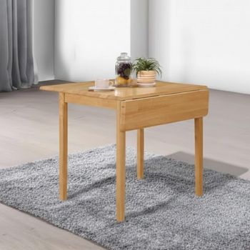 Cologne Light Oak 2-4 Seater 61cm-97cm Square Drop Leaf Dining Table