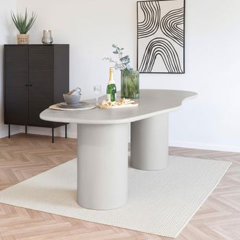Maranola Concrete 8 Seater 200cm Double Pedestal Dining Table