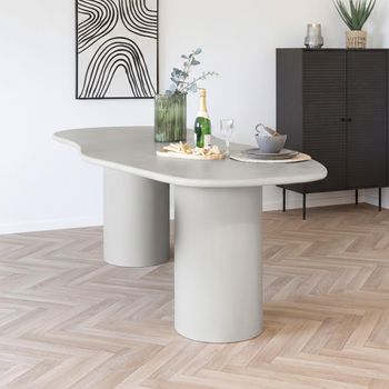 Maranola Concrete 10 Seater 240cm Double Pedestal Dining Table