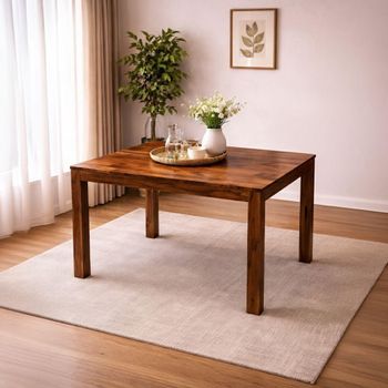 Cube Sheesham 4 Seater 138cm Dining Table