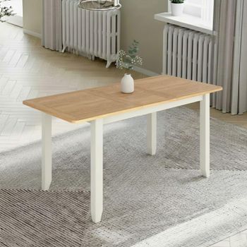 Arden Grey Painted 4-6 Seater 125cm-165cm Extending Dining Table
