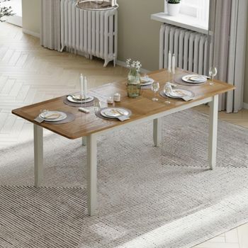 Arden Grey Painted 6-8 Seater 160cm-200cm Extending Dining Table