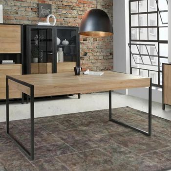High Rock Oak 6 Seater Dining Table