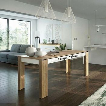 Lyon Oak 6-8 Seater 160cm-200cm Extending Dining Table