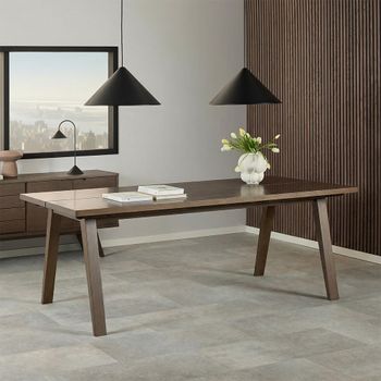 A-Line Smoked Oak 8 Seater Dining Table
