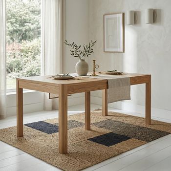 Stockholm Oak 6-10 Seater 180cm-230cm Extending Dining Table
