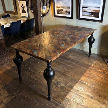 Juan Matt Mango Wood 6 Seater 180cm Dining Table