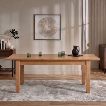 Appleby Oak 4-6 Seater 140cm-180cm Extending Dining Table