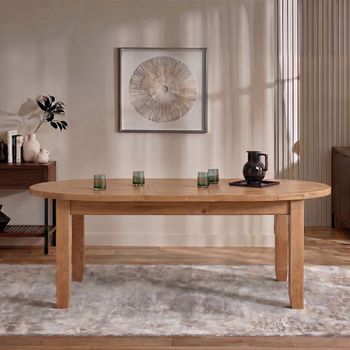 Appleby Oak 4-6 Seater 110cm-150cm Oval Extending Dining Table