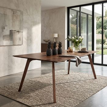 Madeira Oiled Walnut Extending Dining Table - Sizes Available
