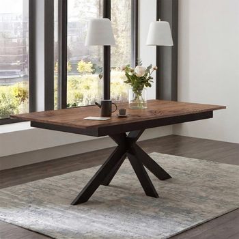 Boston Oiled Walnut Extending Dining Table with Spider Legs - Sizes Available