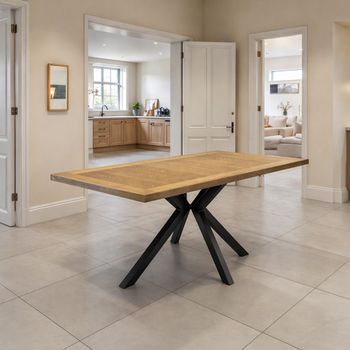Bedford Oak 6 Seater 180cm Dining Table