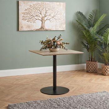 Manhattan Oak 2 Seater 80cm Square Dining Table