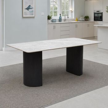 Messina Italy Grey 6 Seater 180cm Dining Table