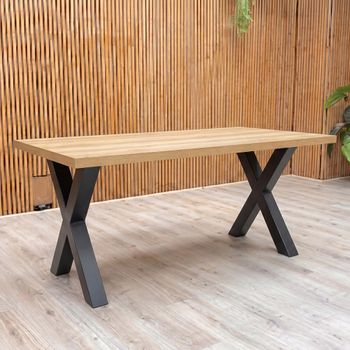 Dallas Oak 6 Seater 180cm Dining Table