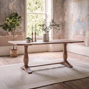 Cannes Timber Wood 8 Seater 202cm Dining Table