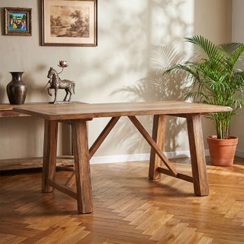 Odisha Solid Mango Wood 6 Seater 175cm Dining Table