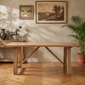 Odisha Solid Mango Wood 8 Seater 200cm Dining Table
