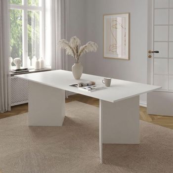 Family White 8 Seater 200cm Dining Table